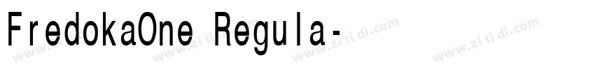 FredokaOne Regula字体转换